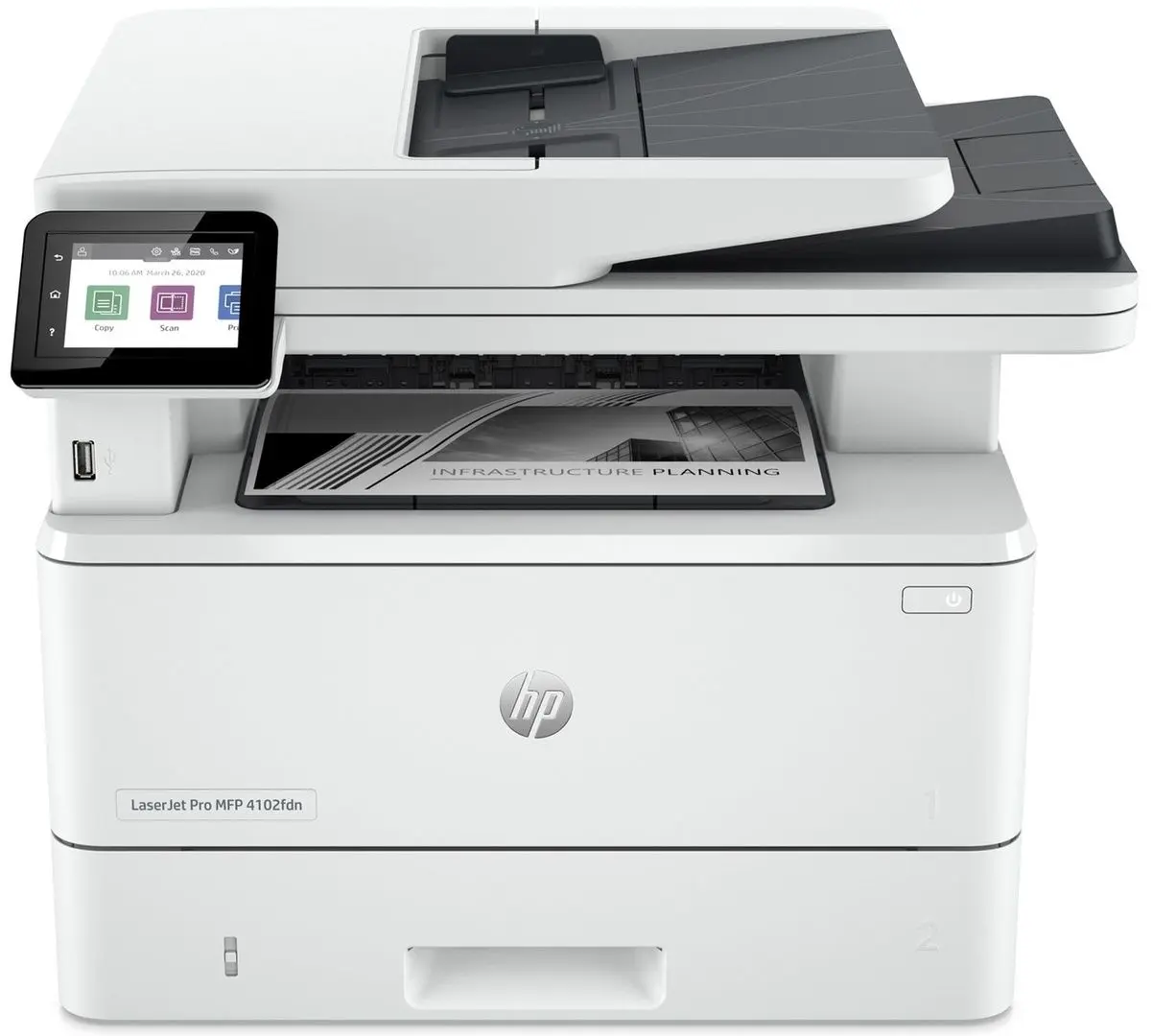 Multifunctional HP LaserJet Pro 4102fdn (White/Black)