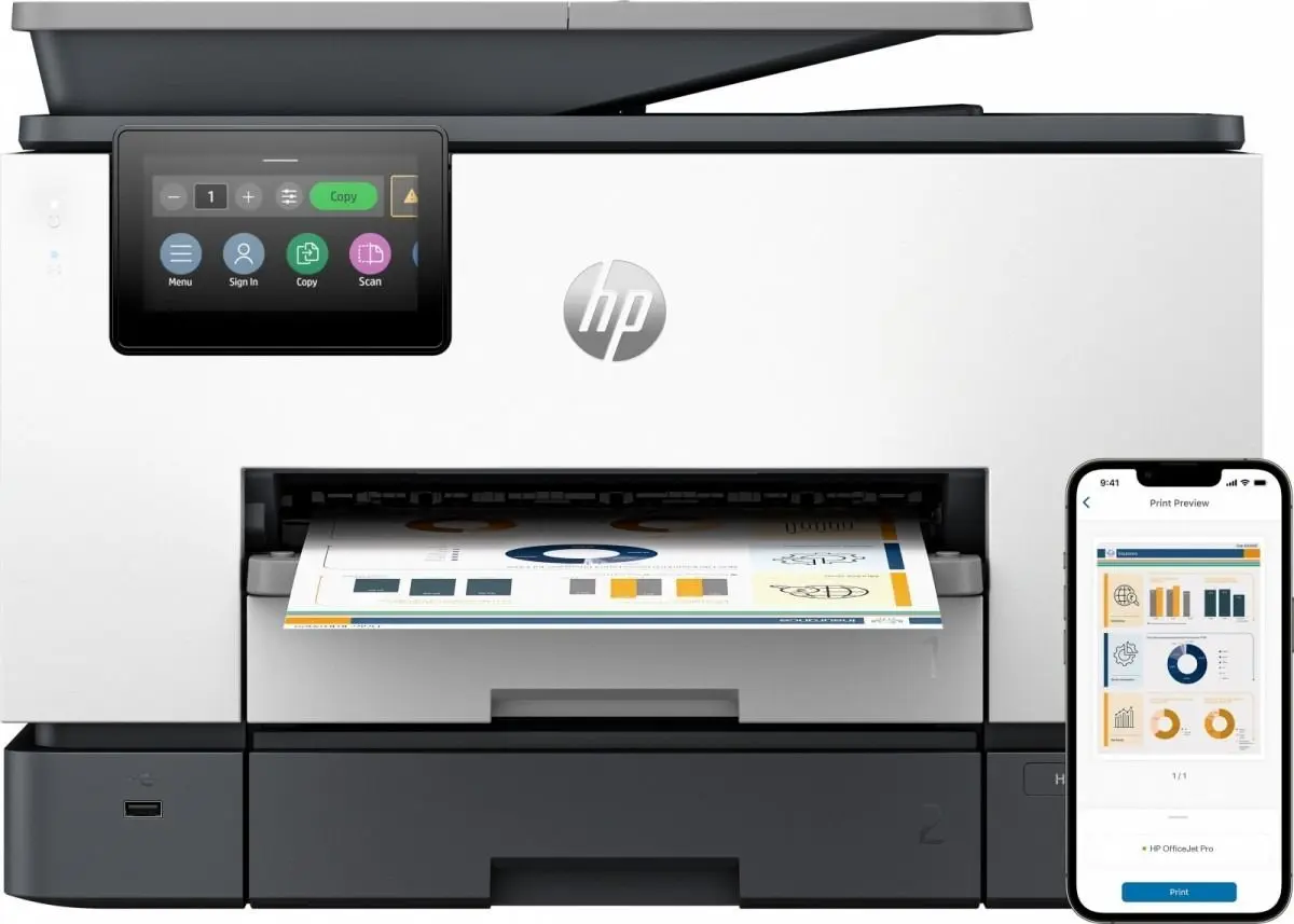 Multifunctional HP OfficeJet Pro 9130b (White/Grey)