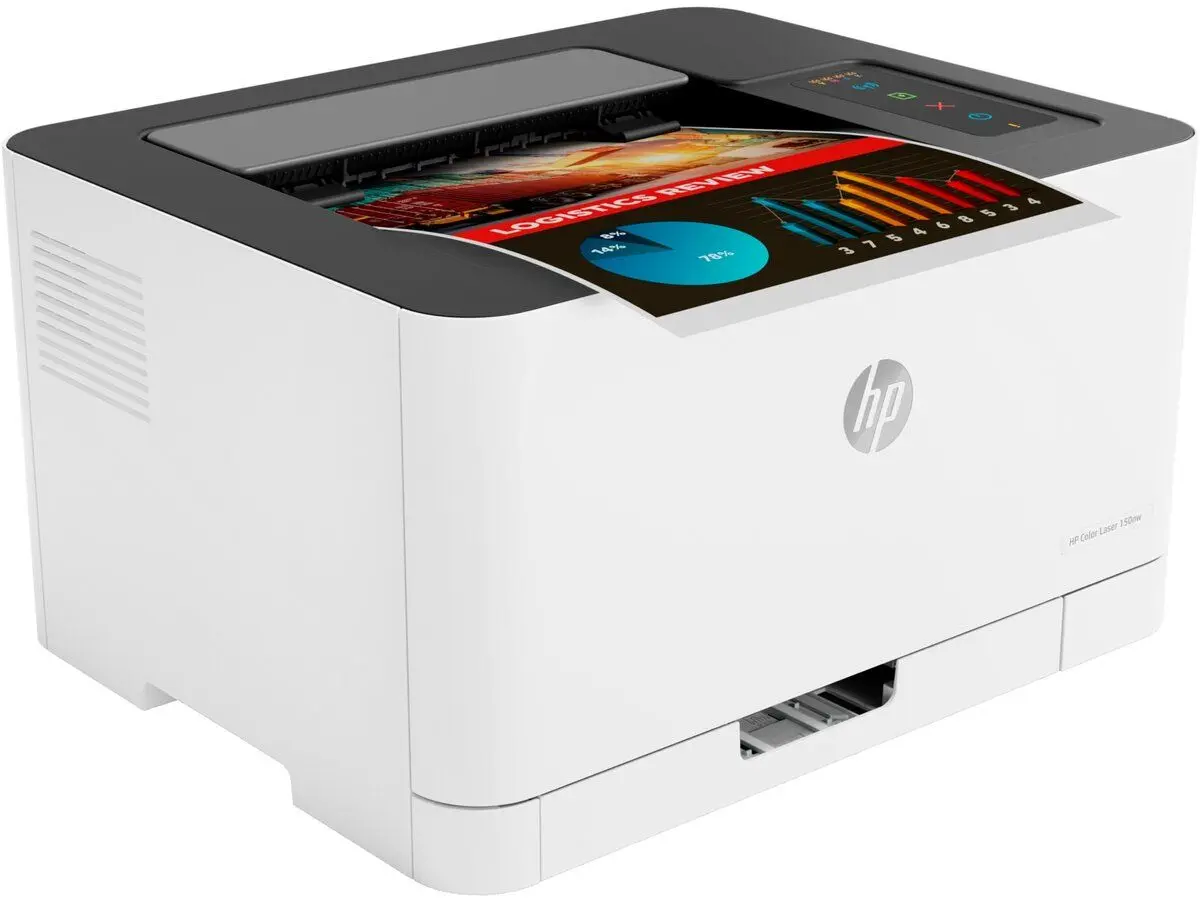 Printer HP Color LaserJet 150nw (White) - 2