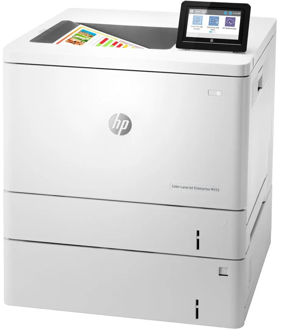 Printer HP LaserJet Enterprise M555x (White)