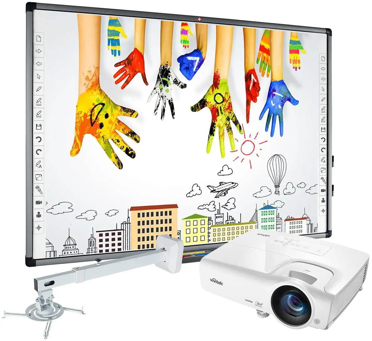 Set pentru prezentare Avtek TT-Board 80 Pro + DX283ST + Wallmount Next 1200 (White)