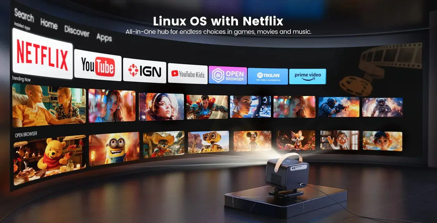 Проектор Yaber U12 (Black/Gold) - 6