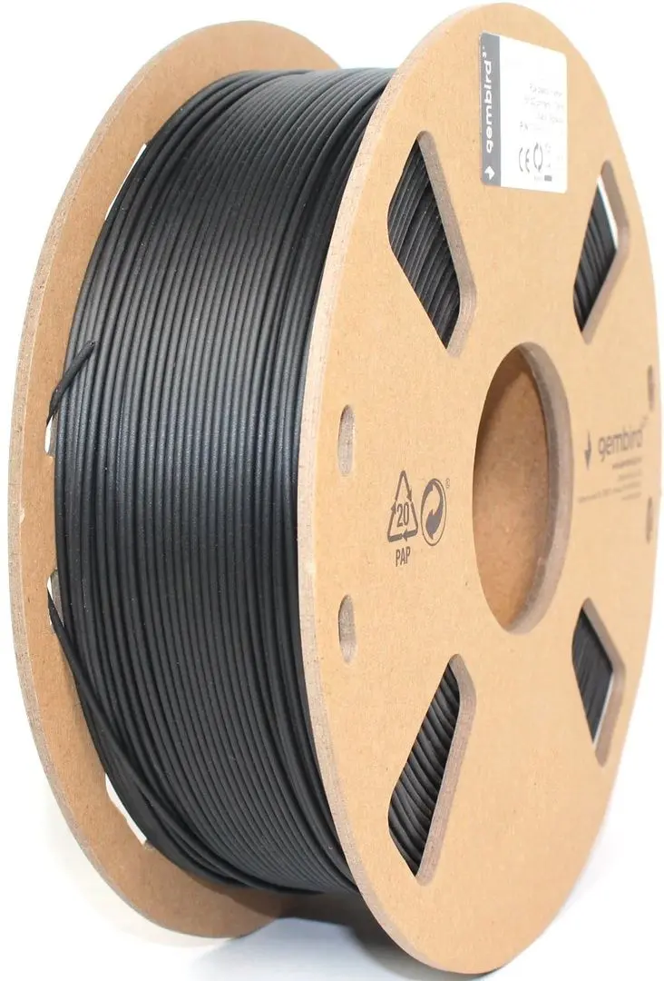 Filament pentru imprimanta 3D Gembird 3DP-PLA1.75-01-BK (Black)