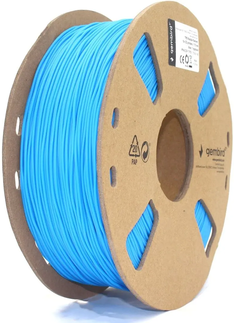 Филамент для 3D-принтера Gembird 3DP-TPE1.75-01-B (Blue)