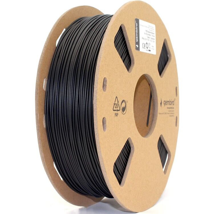 Филамент для 3D-принтера Gembird 3DP-TPE1.75-01-BK (Black)