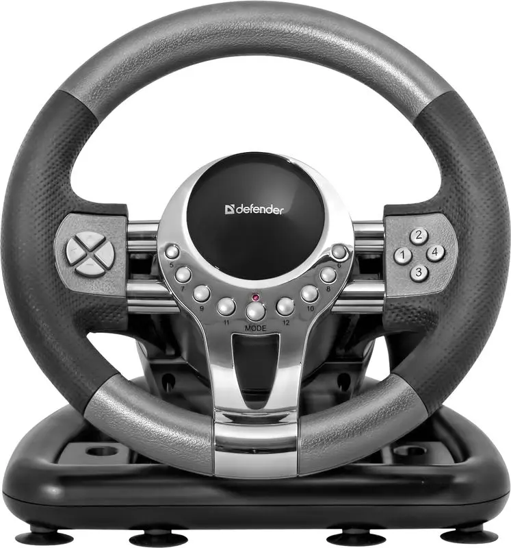 Volan gaming Defender Forsage GTR (Black/Silver) - 2