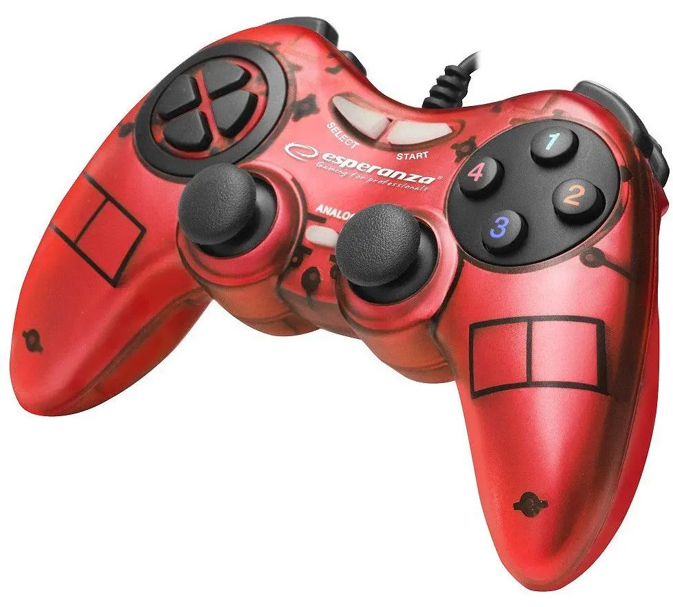 Gamepad Esperanza Fighter Red/Black (EGG105R)