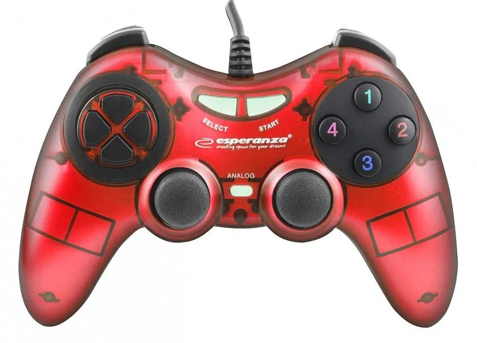 Gamepad Esperanza Fighter Red/Black (EGG105R)