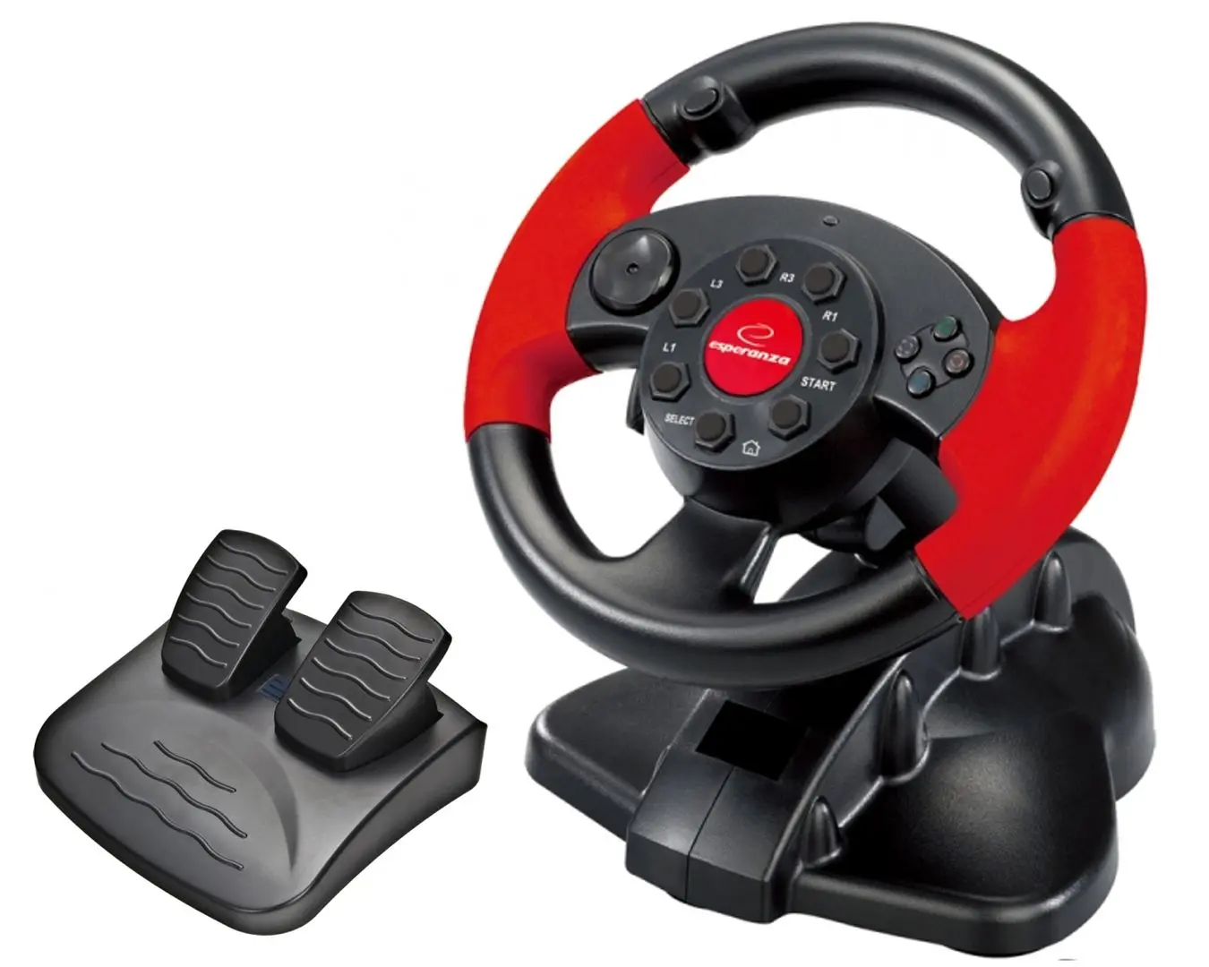 Игровой руль Esperanza High Octane EG103 (Black/Red)