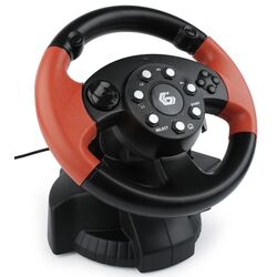 Игровой руль с педалями Gembird STR-MV-02 (Black/Red) Thumb