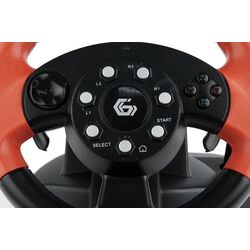 Игровой руль с педалями Gembird STR-MV-02 (Black/Red) Thumb
