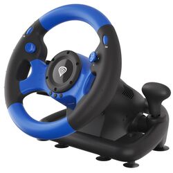 Игровой руль с педалями Genesis Seaborg 350 (Black/Blue) Thumb