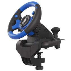 Игровой руль с педалями Genesis Seaborg 350 (Black/Blue) Thumb