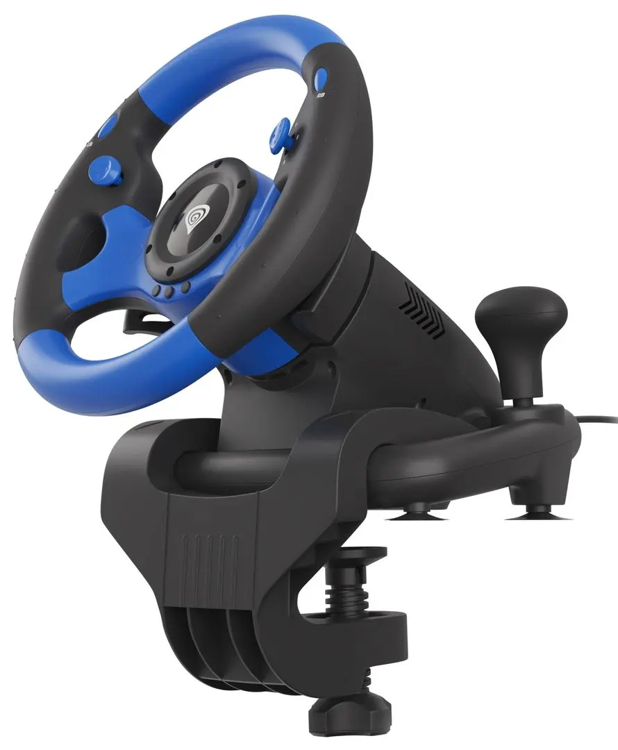 Игровой руль с педалями Genesis Seaborg 350 (Black/Blue) - 3