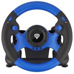 Игровой руль с педалями Genesis Seaborg 350 (Black/Blue)