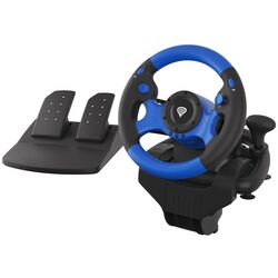 Игровой руль с педалями Genesis Seaborg 350 (Black/Blue) Thumb