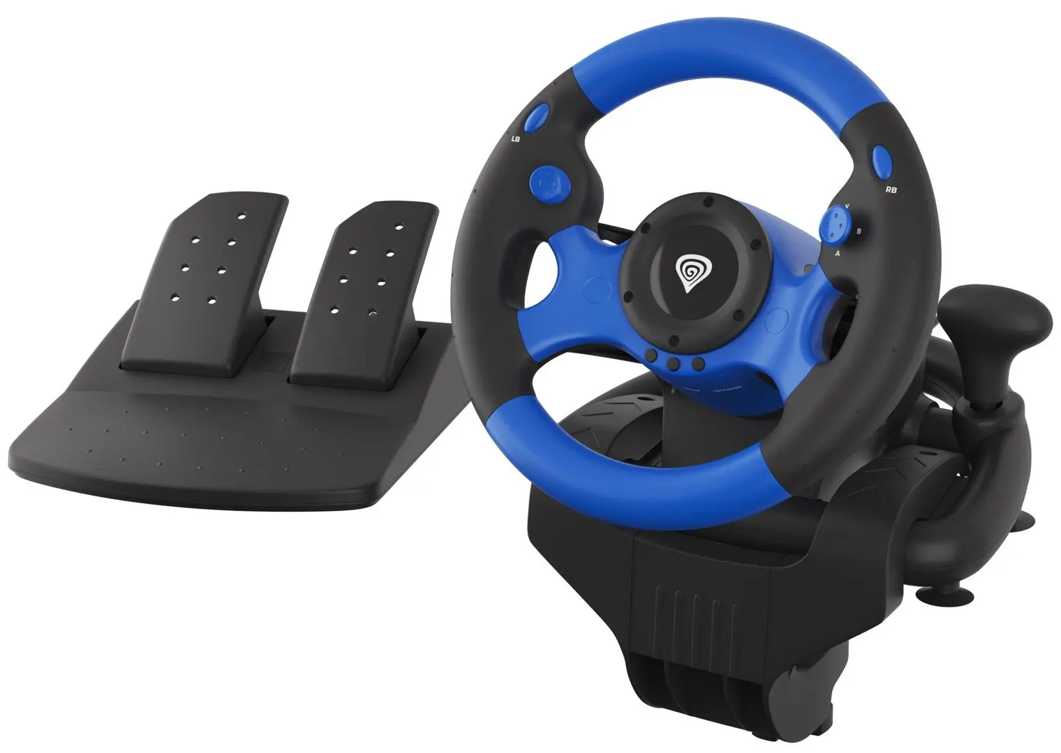 Игровой руль с педалями Genesis Seaborg 350 (Black/Blue) - 7