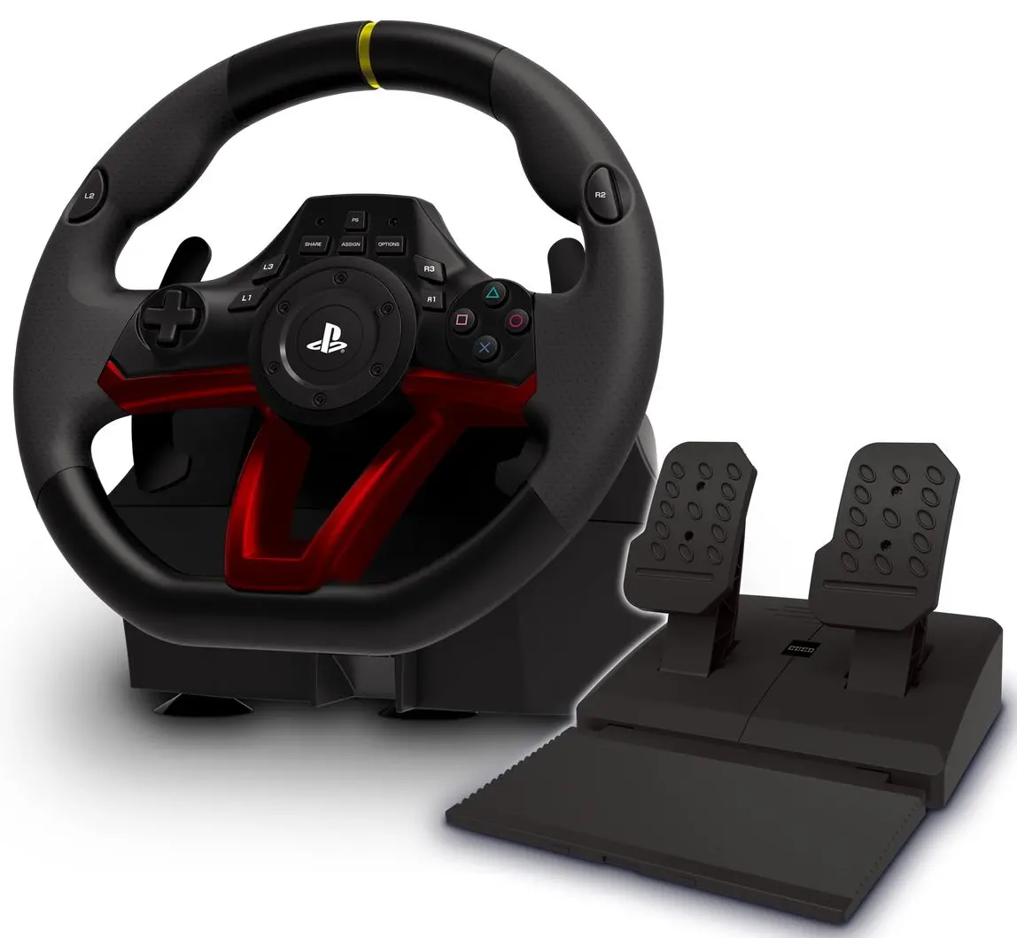 Volan pentru jocuri cu pedale Hori APEX (Black/Red) - 5