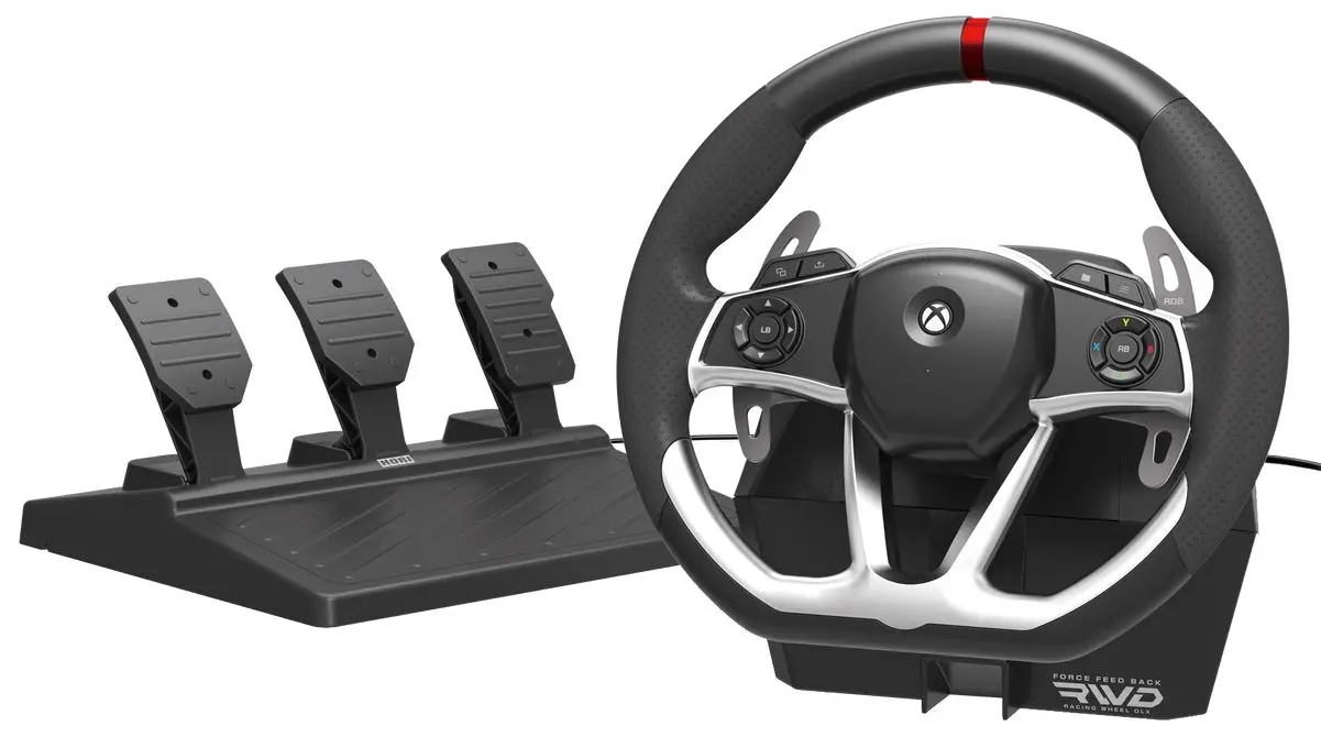 Игровой руль с педалями Hori Force (Black) - 4