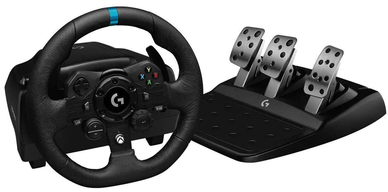 Игровой руль + педали Logitech TrueForce G923 (Black)