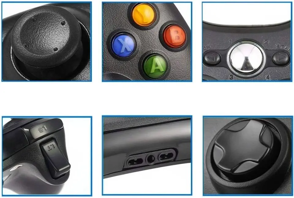 Беспроводной геймпад Microsoft Xbox 360 Wireless Controller (Black/Glossy Black) - 3