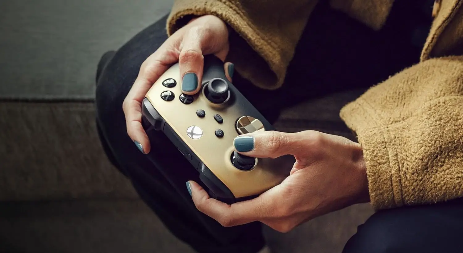 Беспроводной геймпад Microsoft Xbox (Gold Shadow)