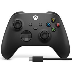 Gamepad fara fir Microsoft Xbox One + Сable (Black) Thumb