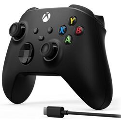 Gamepad fara fir Microsoft Xbox One + Сable (Black)