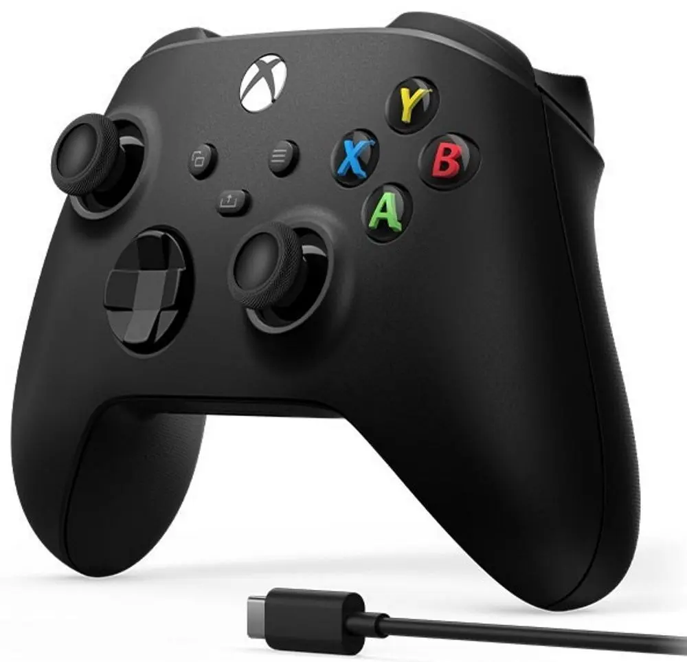 Gamepad fara fir Microsoft Xbox One + Сable (Black)