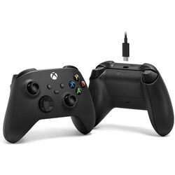 Беспроводной геймпад Microsoft Xbox One + USB-C Сable (Black) Thumb
