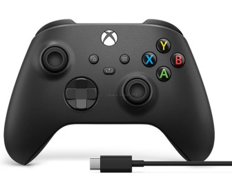 Gamepad fara fir Microsoft Xbox One + USB-C Сable (Black)