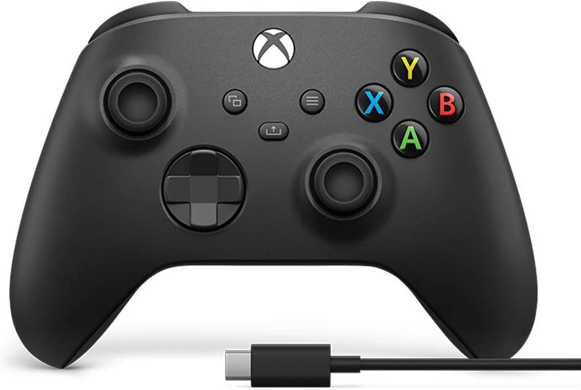 Беспроводной геймпад Microsoft Xbox One + USB-C Сable (Black)