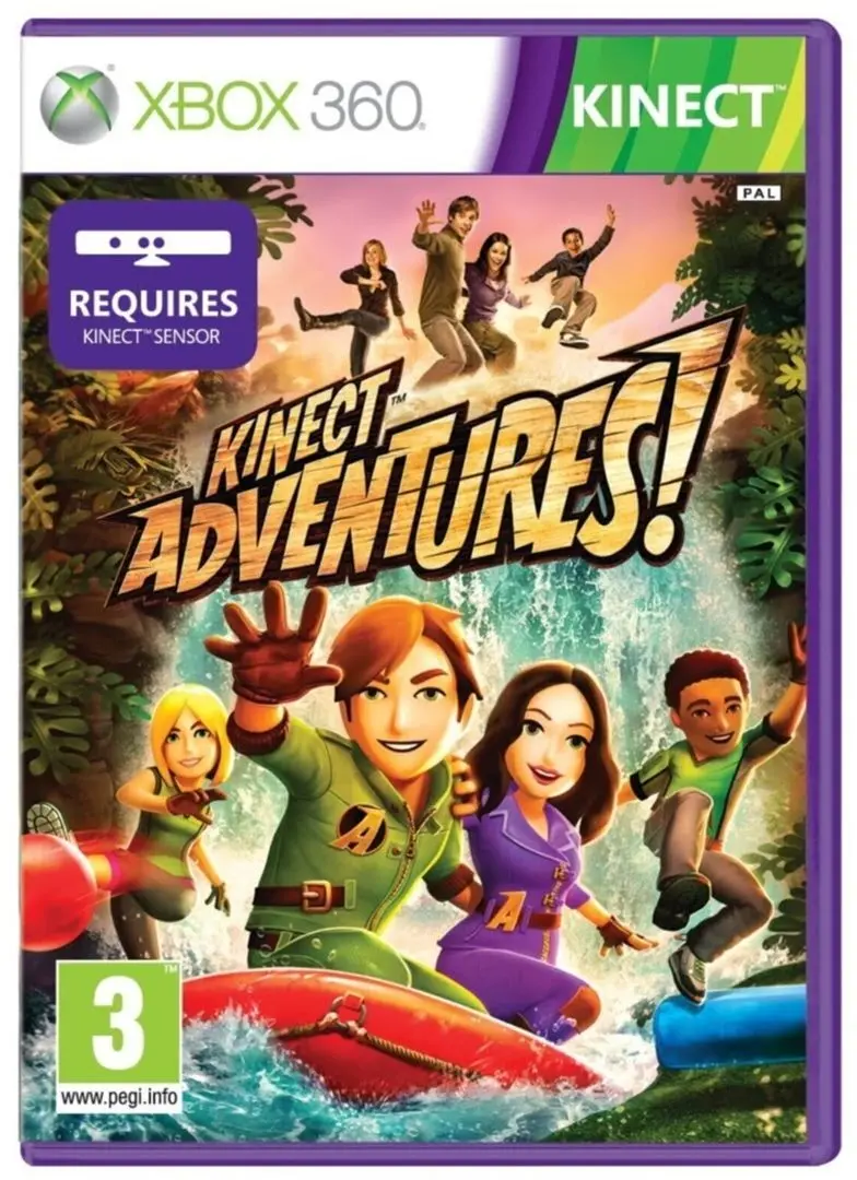 Sensor de miscare Microsoft Kinect + Kinect Adventures (Black) - 3