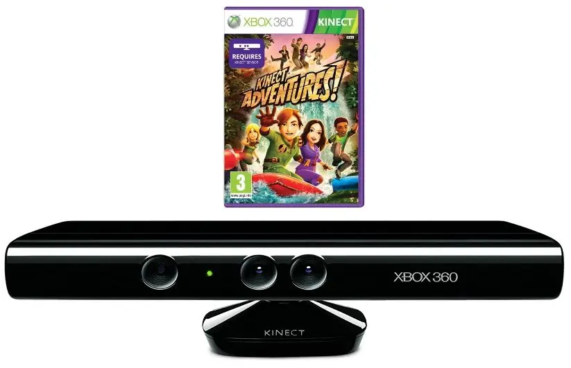 Sensor de miscare Microsoft Kinect + Kinect Adventures (Black)