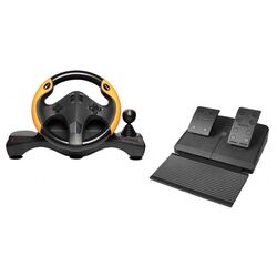 Volan pentru jocuri cu pedale Myria MG7400 (Black/Yellow) Thumb