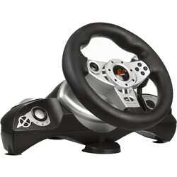 Volan pentru jocuri cu pedale NanoRS RS700 (Black/Silver) Thumb