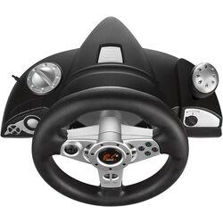 Volan pentru jocuri cu pedale NanoRS RS700 (Black/Silver) Thumb