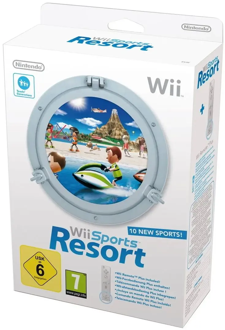 Controller de jocuri Nintendo Wii Remote Plus + Wii Sports Resort (White) - 6