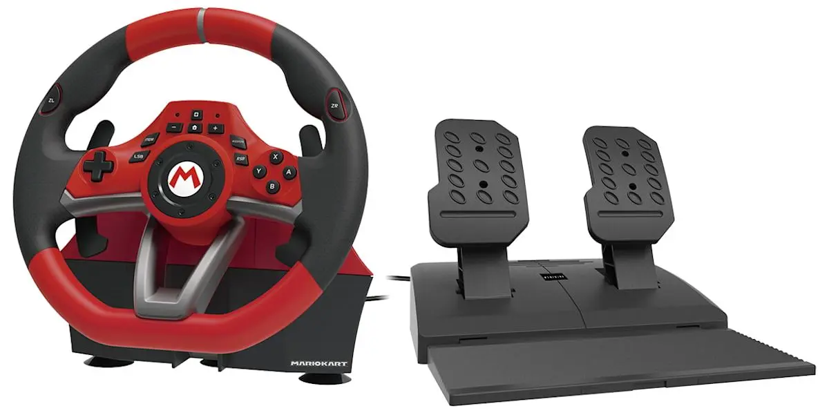 Volan pentru jocuri cu pedale Nintendo Switch Mario Kart Pro Deluxe (Red) - 5