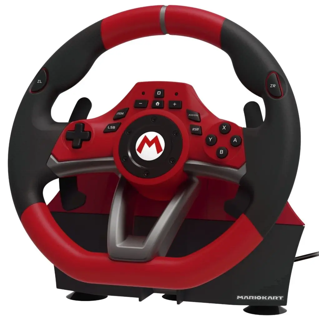 Volan pentru jocuri cu pedale Nintendo Switch Mario Kart Pro Deluxe (Red)