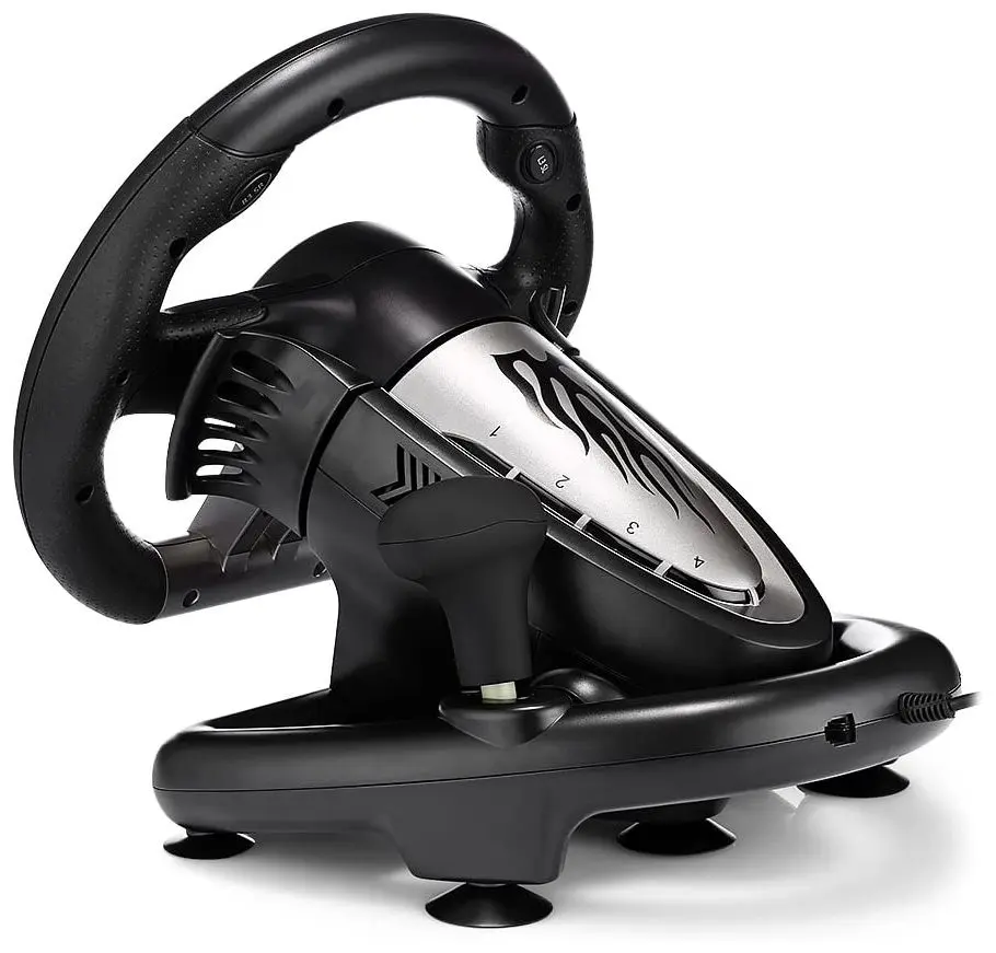 Volan pentru jocuri cu pedale PXN V3 Pro (Black) - 4