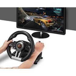Volan pentru jocuri cu pedale PXN V3 Pro (Black) Thumb