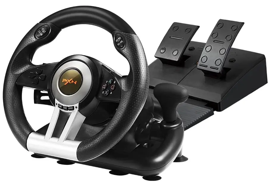 Volan pentru jocuri cu pedale PXN V3 Pro (Black)