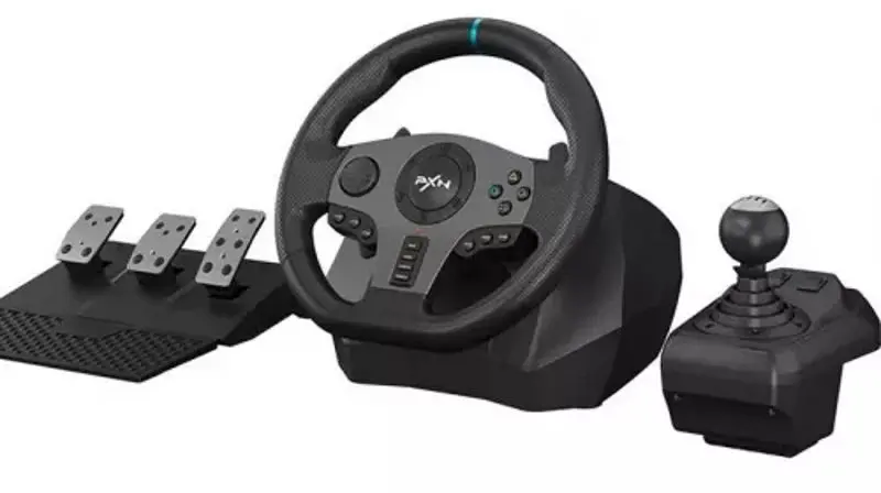 Игровой руль с педалями PXN V9 (Black) - 3
