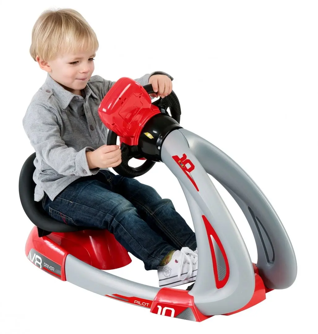 Детский симулятор вождения Smoby Pilot V8 370206 (Red/Grey) - 2