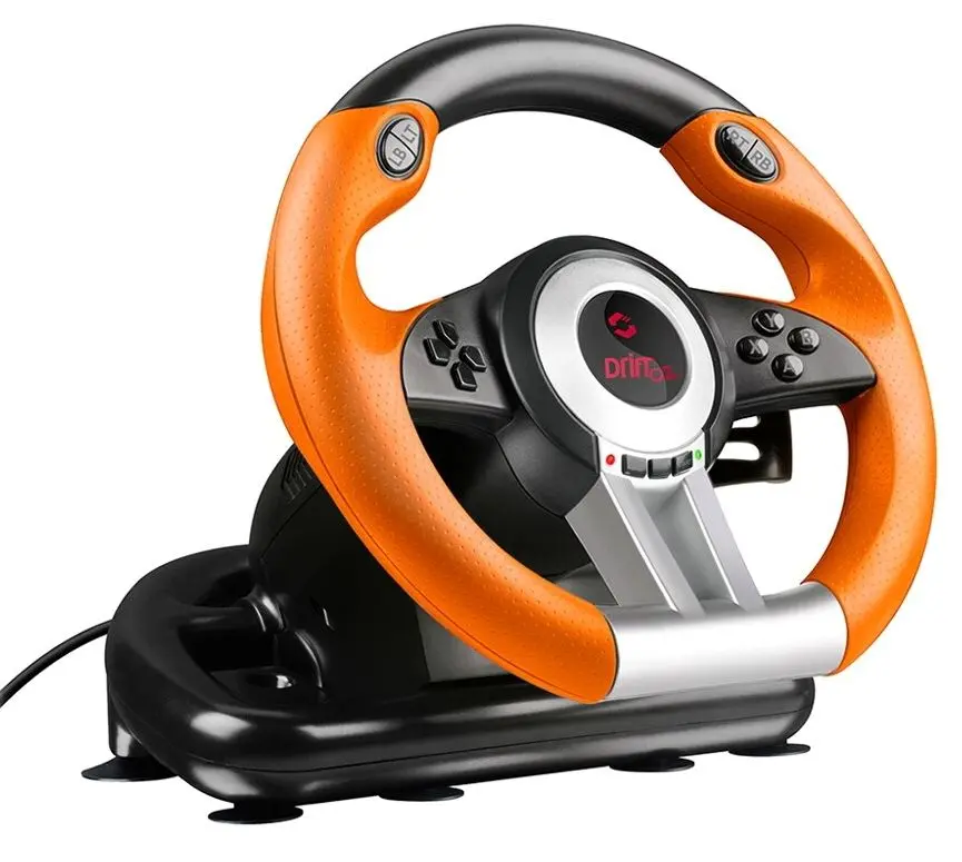 Volan pentru jocuri cu pedale Speedlink Drift O.Z. (Black/Orange) - 2