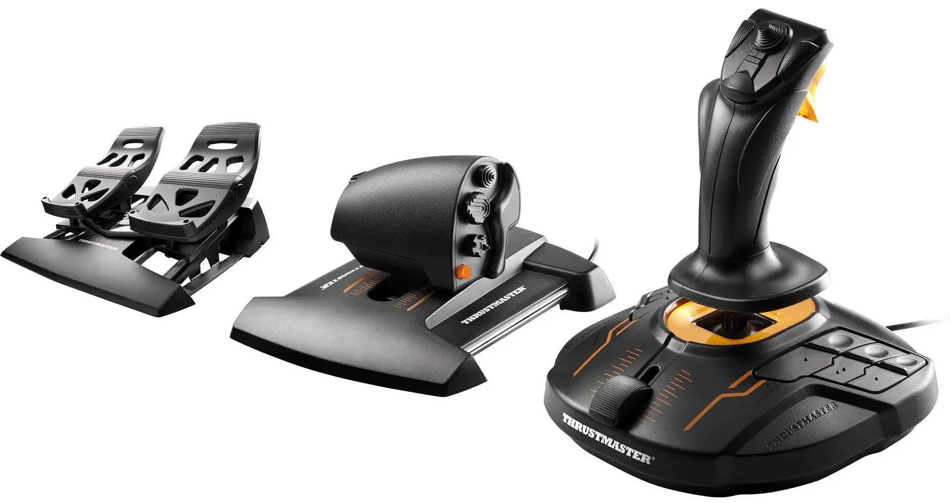Игровой контроллер с педалями Thrustmaster T.16000M FCS Flight Pack (Black)