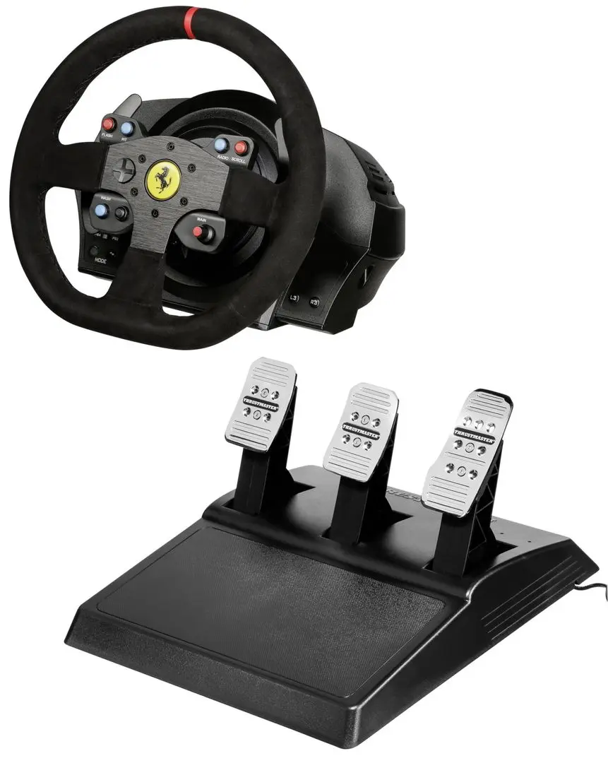 Volan pentru jocuri cu pedale Thrustmaster T300 Ferrari Integral Racing Wheel Alcantara (Black) - 7