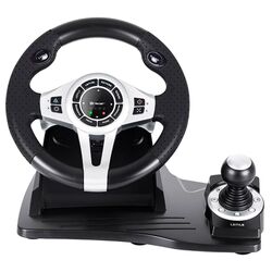 Volan pentru jocuri cu pedale 4in1 Tracer Roadster (Black)