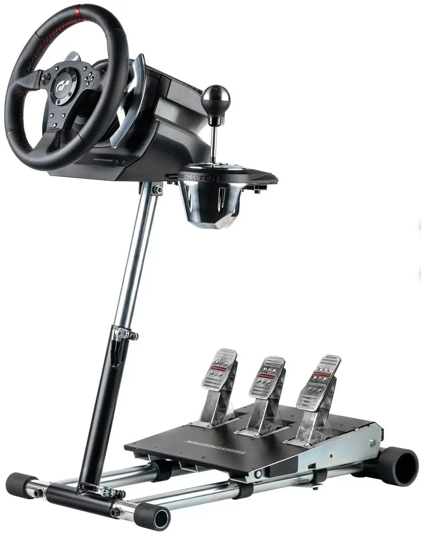 Suport pentru volan Wheel Stand Pro Deluxe New T-GT V2 (Black/Silver) - 4